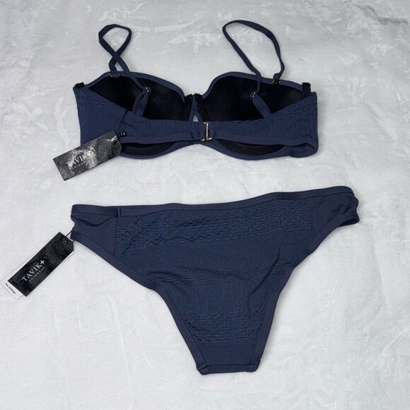 TAVIK CORSICA Textured Swim Top & JAYDEN Full Textured Swim Set Size Medium - Picture 6 of 7